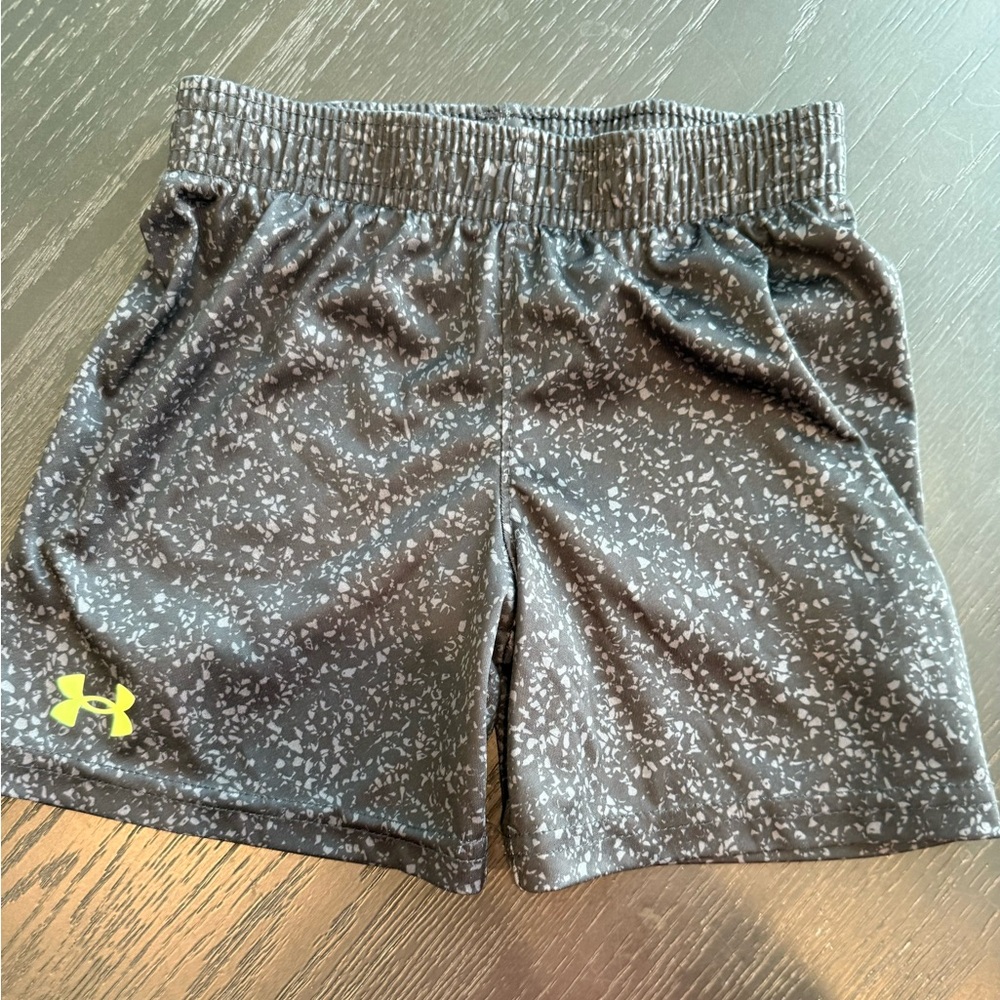 Under Armour Kids' Black and Gray Patterned Shorts